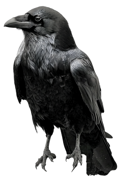 Aggressive Raven Art Vinyl Car Decal Sticker – Waterproof & UV-Resistant 8.96"