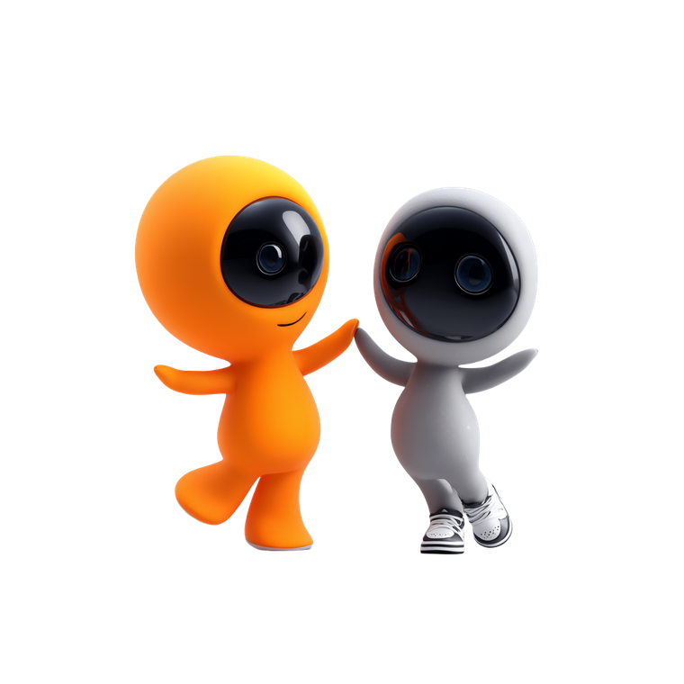Dancing Alien Duo V2 Vinyl Car Decal Sticker – Waterproof & UV-Resistant 3.4133333333333336"