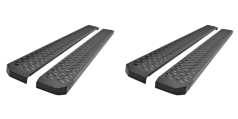 2x Westin Automotive Grate Steps Black Steel Running Board | Maximum Traction, Easy Clean, Corrosion Protection