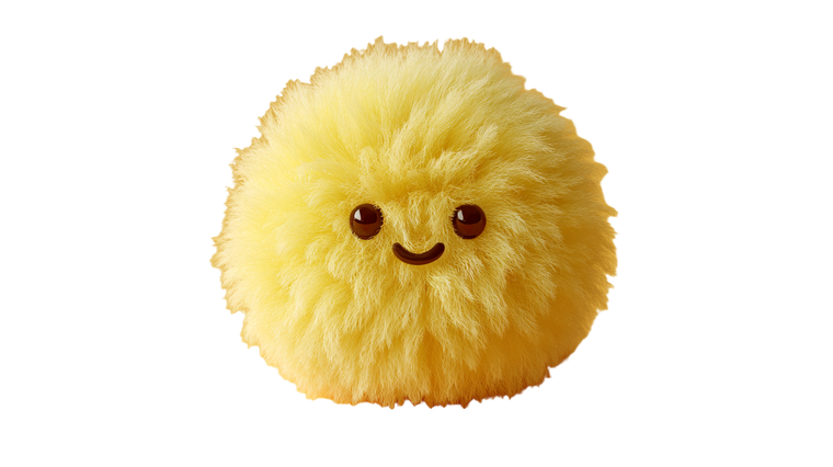Fluffy Round Animal Vinyl Car Decal Sticker – Waterproof & UV-Resistant 5.4
