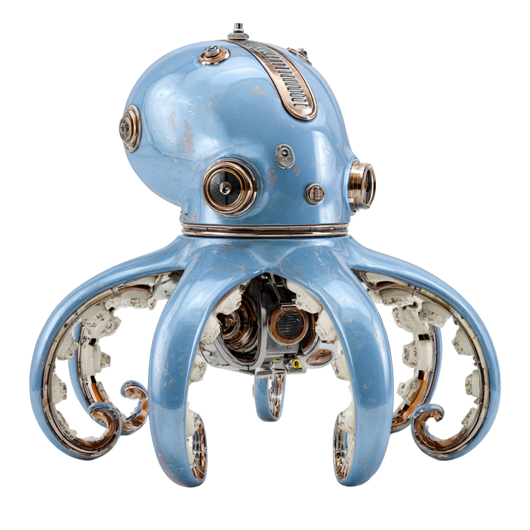 Octopus Toy Robot Vinyl Car Decal Sticker – Waterproof & UV-Resistant 6.826666666666667"