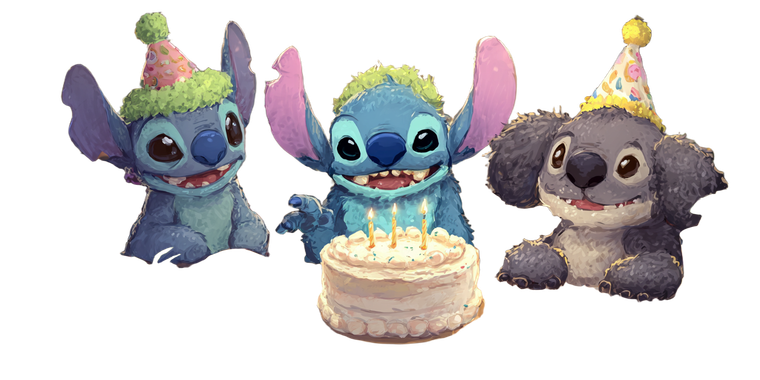 Stitch Birthday Vinyl Car Decal Sticker – Waterproof & UV-Resistant 2.56"