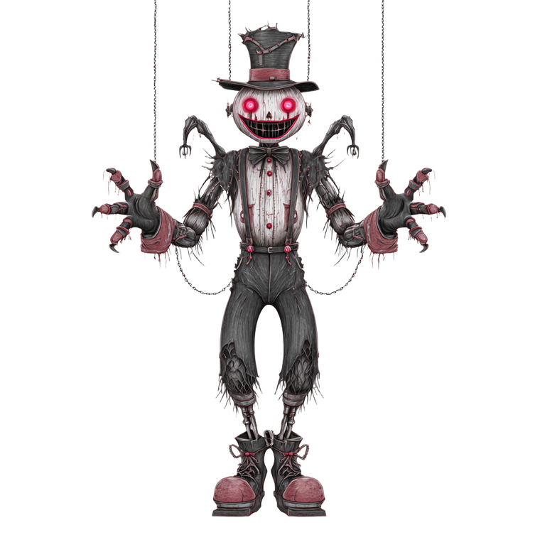 Halloween Animatronic Vector Vinyl Car Decal Sticker – Waterproof & UV-Resistant 3.4133333333333336"