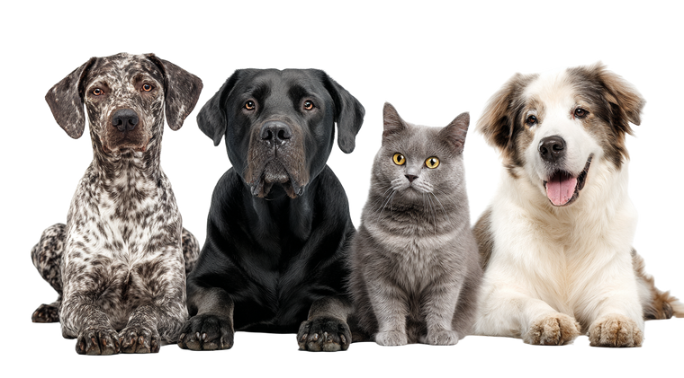 Dogs And Cat Vinyl Car Decal Sticker – Waterproof & UV-Resistant 2.72"