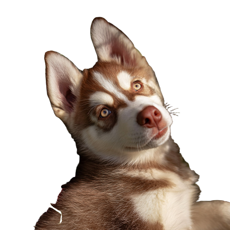 Happy Husky Puppy V11 Vinyl Car Decal Sticker – Waterproof & UV-Resistant 3.4133333333333336"