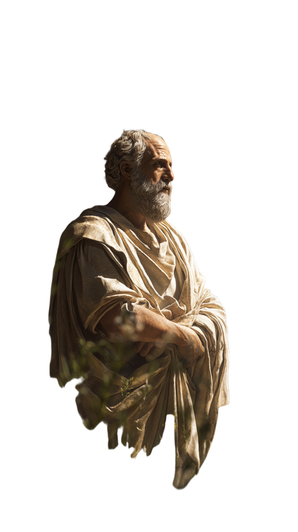 Portrait Of Plato Vinyl Car Decal Sticker – Waterproof & UV-Resistant 4.8533333333333335"