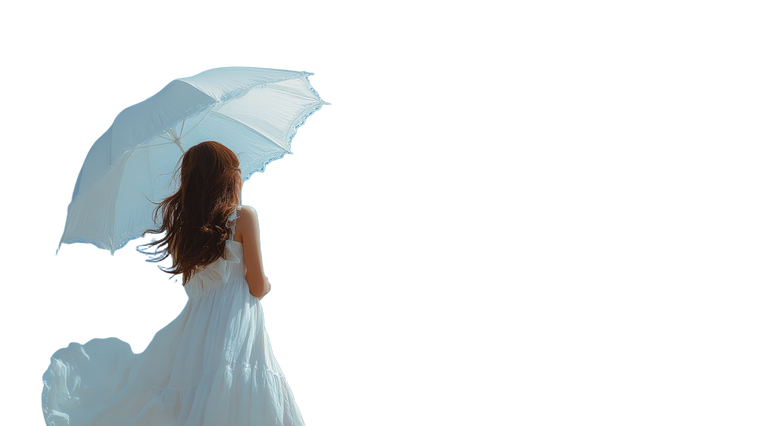 Woman With Umbrella V17 Vinyl Car Decal Sticker – Waterproof & UV-Resistant 5.4