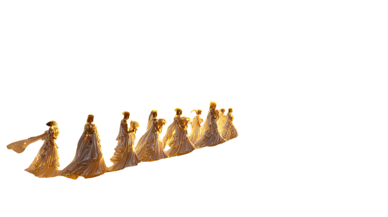 Glowing Wedding Procession Vinyl Car Decal Sticker – Waterproof & UV-Resistant 5.4