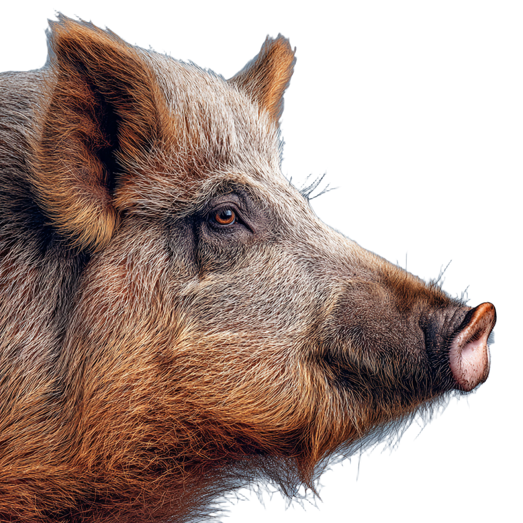 Iberian Pig Portrait Vinyl Car Decal Sticker – Waterproof & UV-Resistant 6.826666666666667"