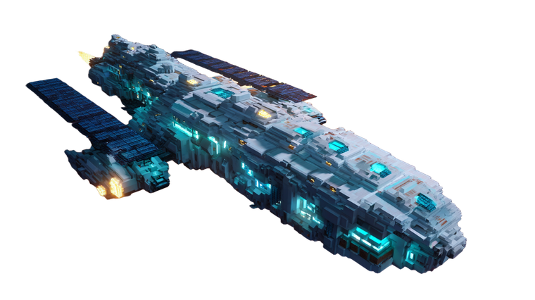 Cosmic Minecraft Spaceship Vinyl Car Decal Sticker – Waterproof & UV-Resistant 5.4