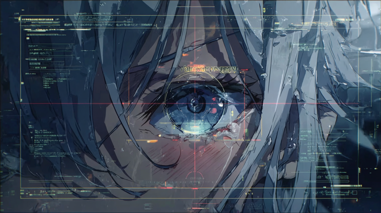 Cyberpunk Detective Eye Vinyl Car Decal Sticker – Waterproof & UV-Resistant 2.72"