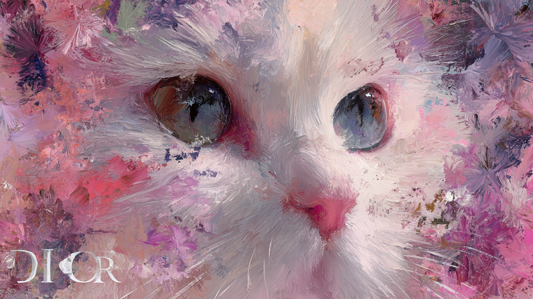 Stylized Cat Portrait V3 Vinyl Car Decal Sticker – Waterproof & UV-Resistant 2.72"