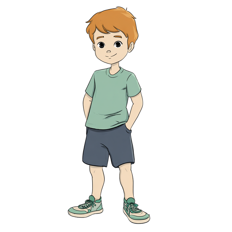 Animated Boy V2 Vinyl Car Decal Sticker – Waterproof & UV-Resistant 3.4133333333333336"