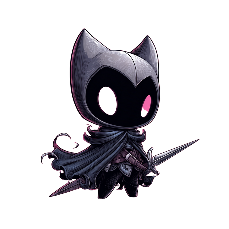 Chibi Cat Knight Vinyl Car Decal Sticker – Waterproof & UV-Resistant 6.826666666666667"