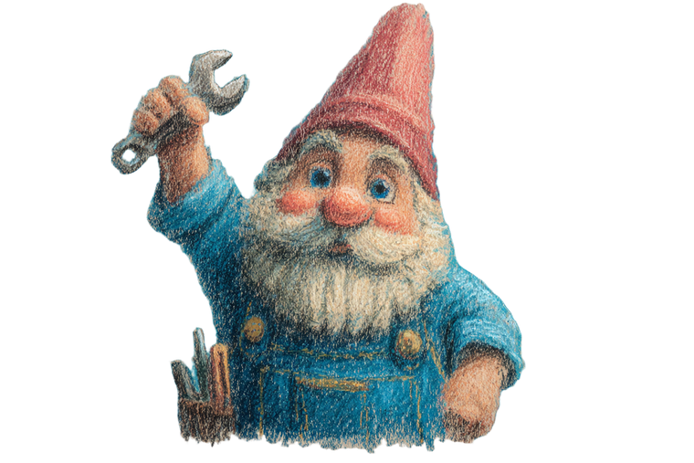Gnome Rosie Riveteer Vinyl Car Decal Sticker – Waterproof & UV-Resistant 2.986666666666667"