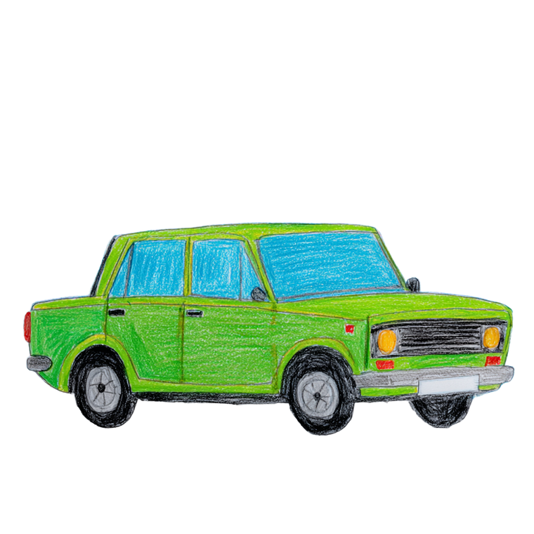 Toddler'S Lada Car Vinyl Car Decal Sticker – Waterproof & UV-Resistant 3.4133333333333336"