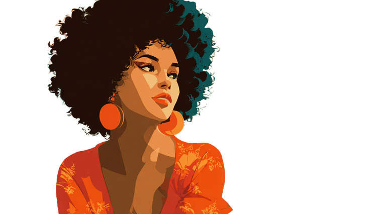 Retro Bossa Nova Woman Vinyl Car Decal Sticker – Waterproof & UV-Resistant 2.72"