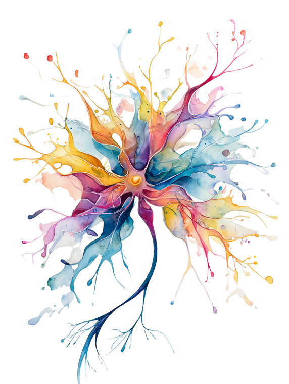 Floral Nerve Cell Vinyl Car Decal Sticker – Waterproof & UV-Resistant 8.213333333333333"