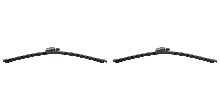 2x Superior Rear Visibility Windshield Wiper | Fits Ford Edge BMW X5 X7 Volvo C30 XC60 XC90 | Durable Black Steel Rubber 15"