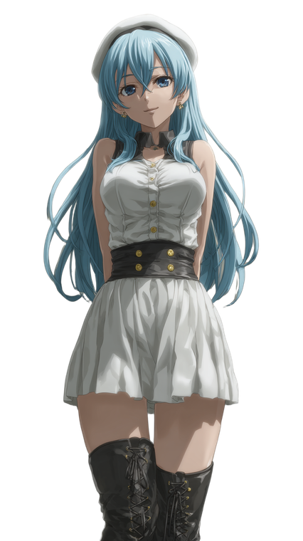 Anime Girl Esdeath Vinyl Car Decal Sticker – Waterproof & UV-Resistant 9.706666666666667"