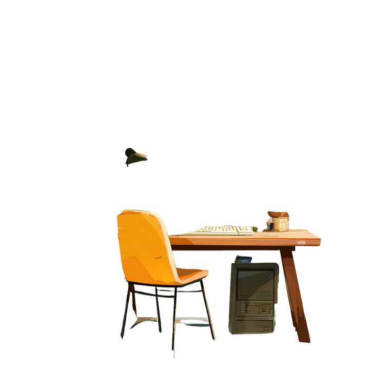 Desk With Plants Vinyl Car Decal Sticker – Waterproof & UV-Resistant 3.4133333333333336"
