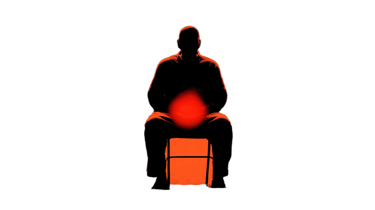 Glowing Silhouette Seated Vinyl Car Decal Sticker – Waterproof & UV-Resistant 5.4