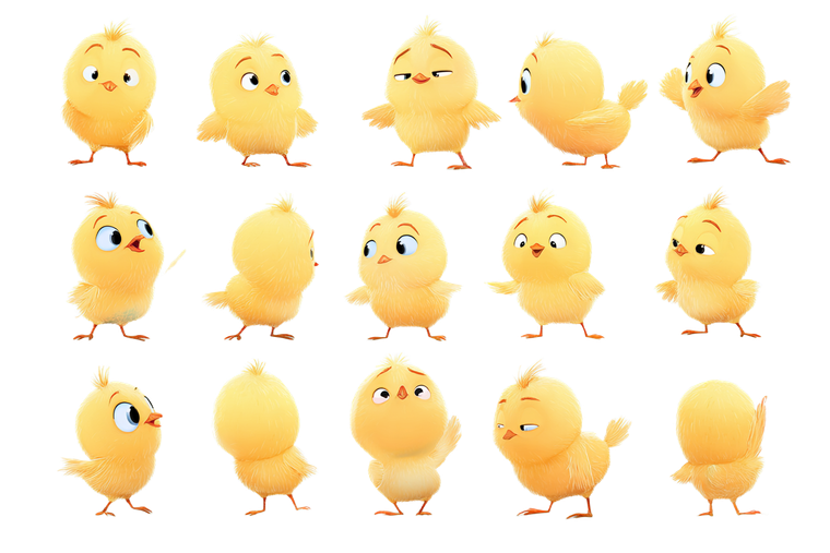 Pixar Chick Character Vinyl Car Decal Sticker – Waterproof & UV-Resistant 5.97333333333333