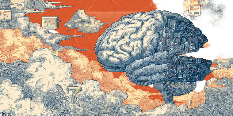 Digital Brain Illustration Vinyl Car Decal Sticker – Waterproof & UV-Resistant 5.12"