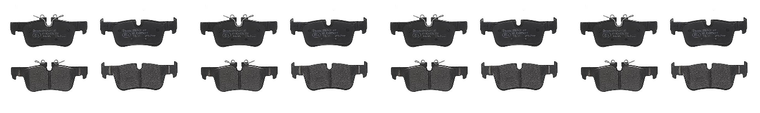 4x Brembo D1762-8993 Low-Metallic Brake Pads | Set of 4