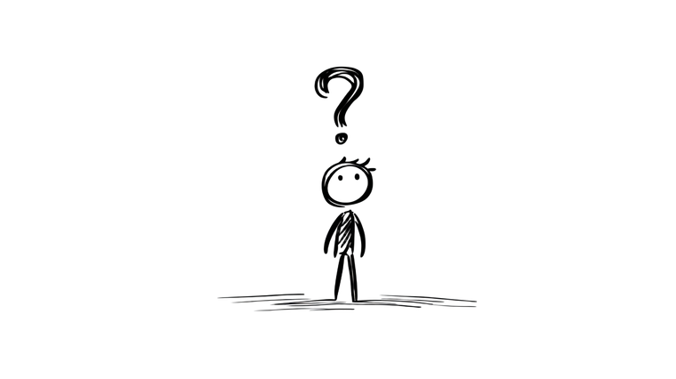 Confused Stick Figure Vinyl Car Decal Sticker – Waterproof & UV-Resistant 2.72"