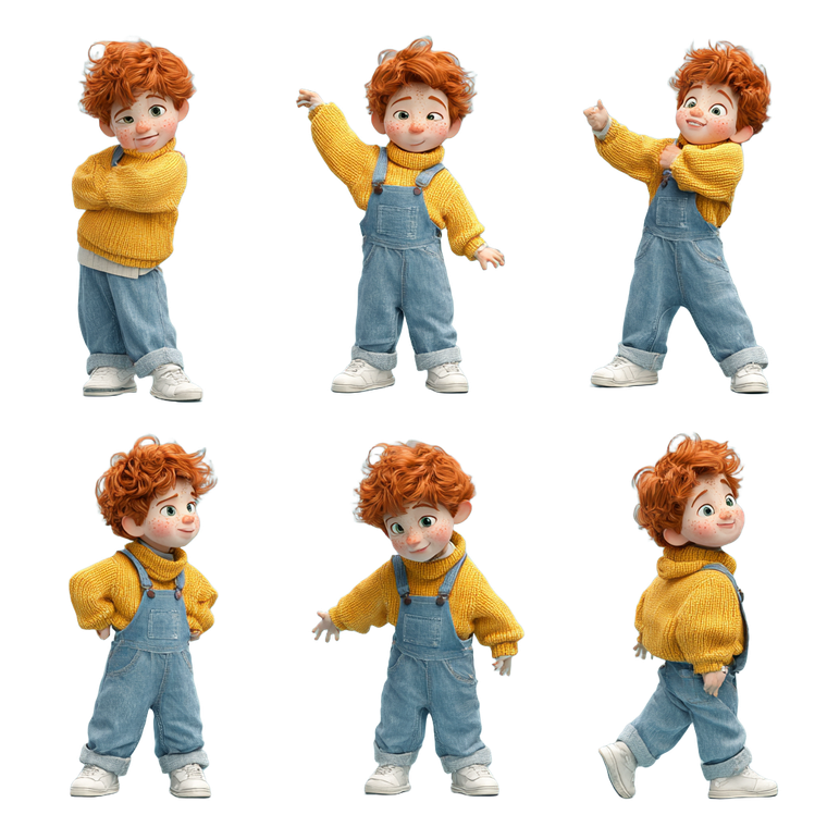 Red-Haired Boy V3 Vinyl Car Decal Sticker – Waterproof & UV-Resistant 6.826666666666667"