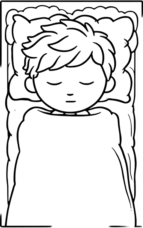 Sleeping Boy Head Vinyl Car Decal Sticker – Waterproof & UV-Resistant 4.586666666666667"