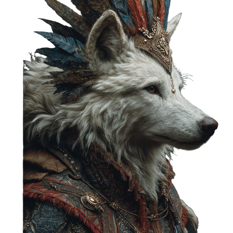 White Wolf Avatar Vinyl Car Decal Sticker – Waterproof & UV-Resistant 6.826666666666667"