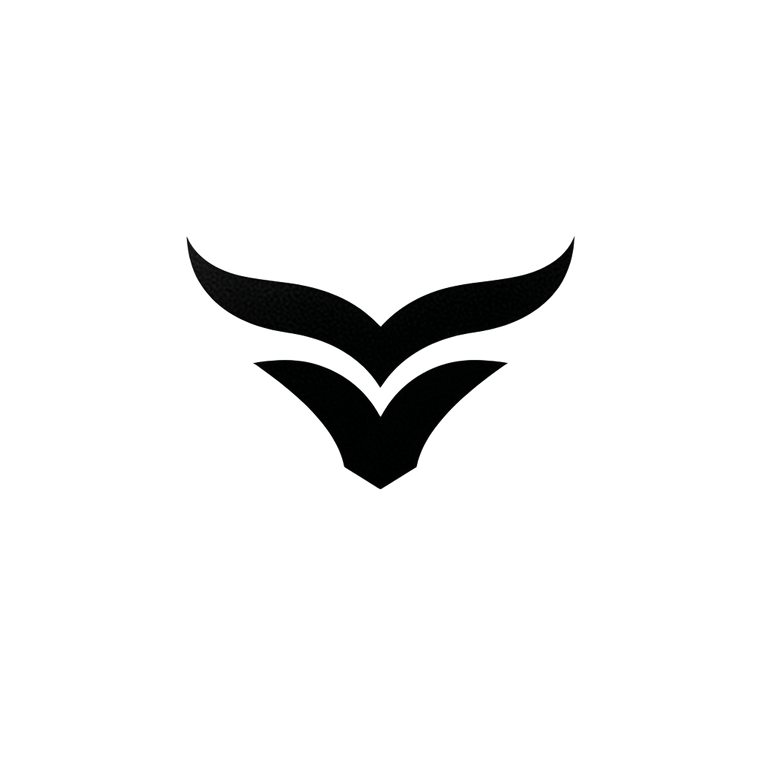 Minimalistic Bull Logo Vinyl Car Decal Sticker – Waterproof & UV-Resistant 6.826666666666667"