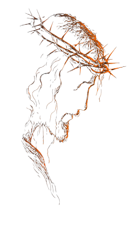 Glowing Jesus Silhouette Vinyl Car Decal Sticker – Waterproof & UV-Resistant 4.8533333333333335"