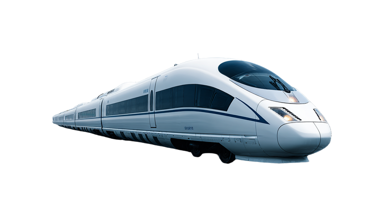 High-Speed Train V7 Vinyl Car Decal Sticker – Waterproof & UV-Resistant 2.72"