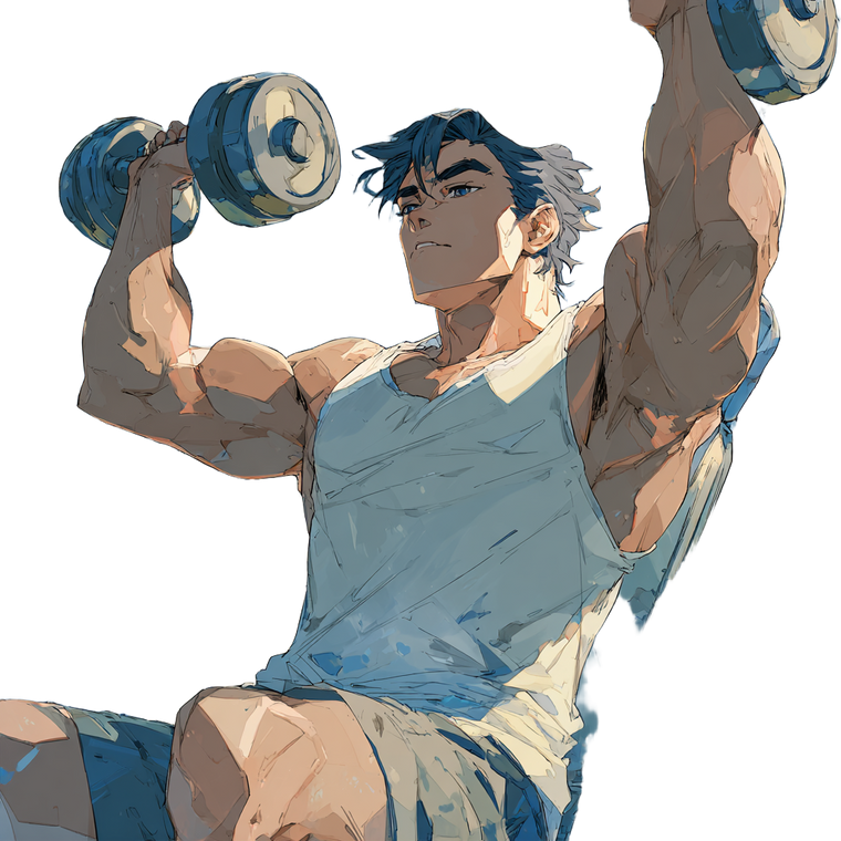 Anime Gym Training V4 Vinyl Car Decal Sticker – Waterproof & UV-Resistant 6.826666666666667"
