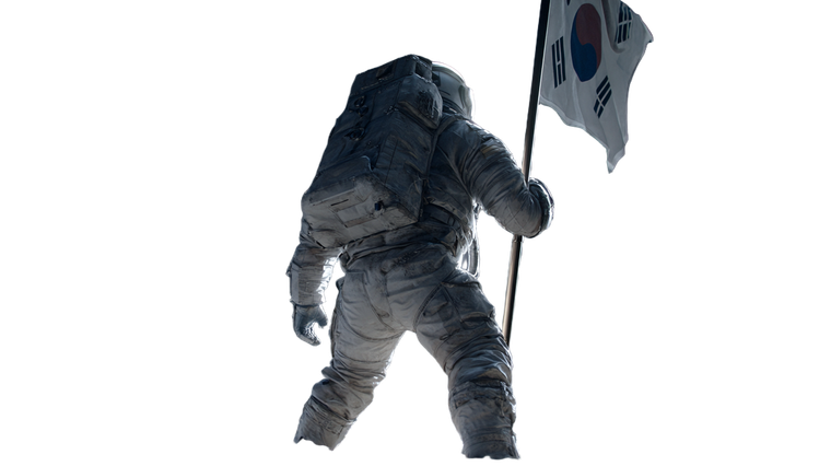 Astronaut With Flag V2 Vinyl Car Decal Sticker – Waterproof & UV-Resistant 5.4