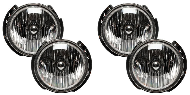 2x Chrome Clear LED Headlights | OEM Style | ColorSHIFT - BC1 | DOT/SAE Approved | Set Of 2