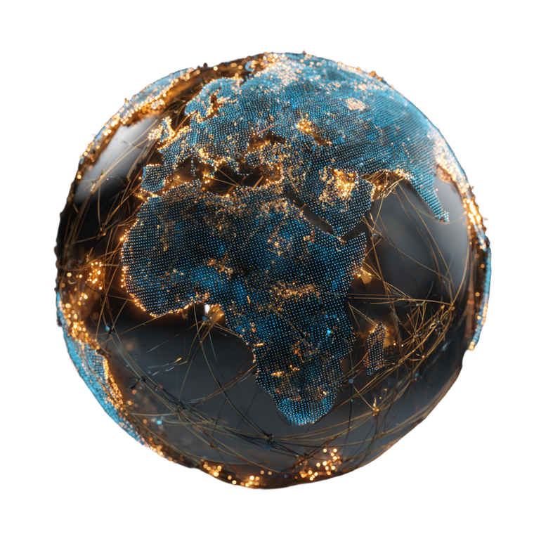 Glowing Network Globe Vinyl Car Decal Sticker – Waterproof & UV-Resistant 6.826666666666667"