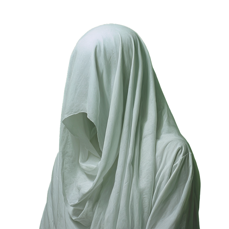 Ghostly Female Figure Vinyl Car Decal Sticker – Waterproof & UV-Resistant 3.4133333333333336"