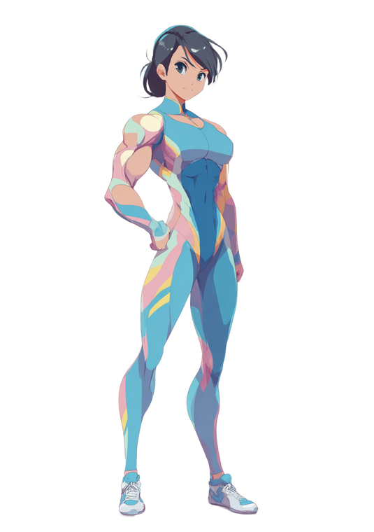 Muscular Anime Superhero Vinyl Car Decal Sticker – Waterproof & UV-Resistant 8.6
