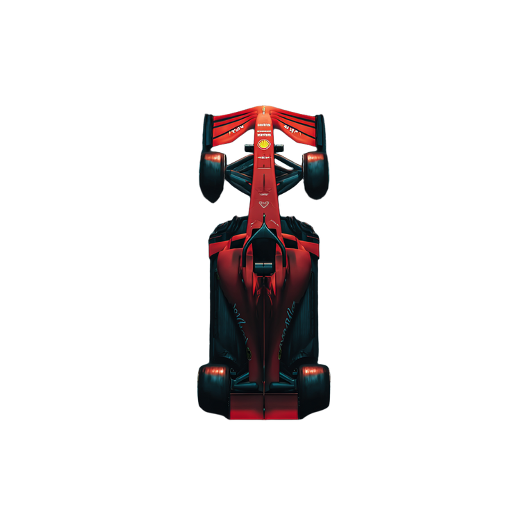 Red F1 Car V5 Vinyl Car Decal Sticker – Waterproof & UV-Resistant 3.4133333333333336"