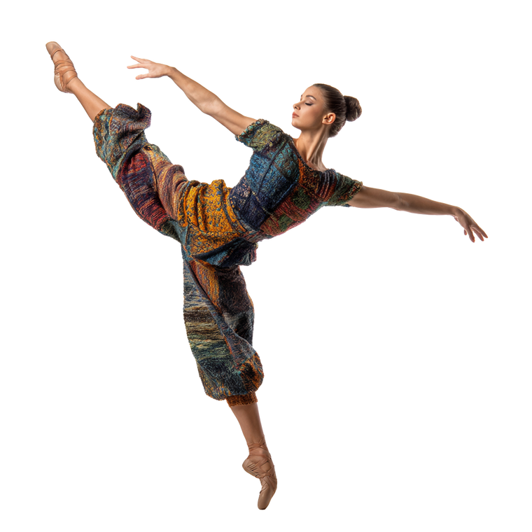 Avant-Garde Dancer Pose Vinyl Car Decal Sticker – Waterproof & UV-Resistant 6.826666666666667"