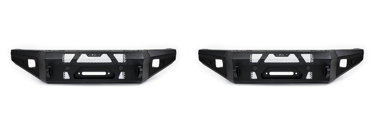 2x Ultimate Protection for Your Ford Bronco Bumper | Full Width, Winch Mount, 1-Piece Design