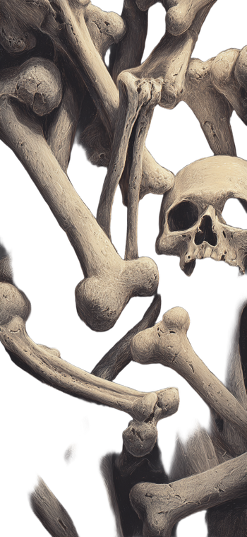 Bones Vinyl Car Decal Sticker – Waterproof & UV-Resistant 10.666666666666666"