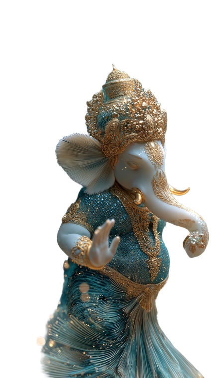 Divine Ganesha Tandav Vinyl Car Decal Sticker – Waterproof & UV-Resistant 9.706666666666667"