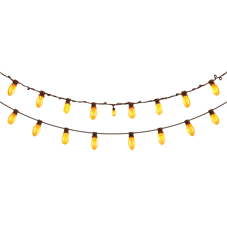 Glowing Christmas Garland V2 Vinyl Car Decal Sticker – Waterproof & UV-Resistant 3.4133333333333336"