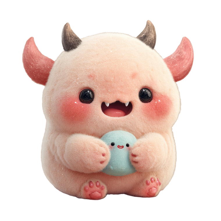 Baby Demon Mascot Vinyl Car Decal Sticker – Waterproof & UV-Resistant 3.4133333333333336"