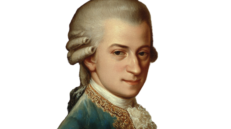 Mozart Outsider Portrait Vinyl Car Decal Sticker – Waterproof & UV-Resistant 2.72"